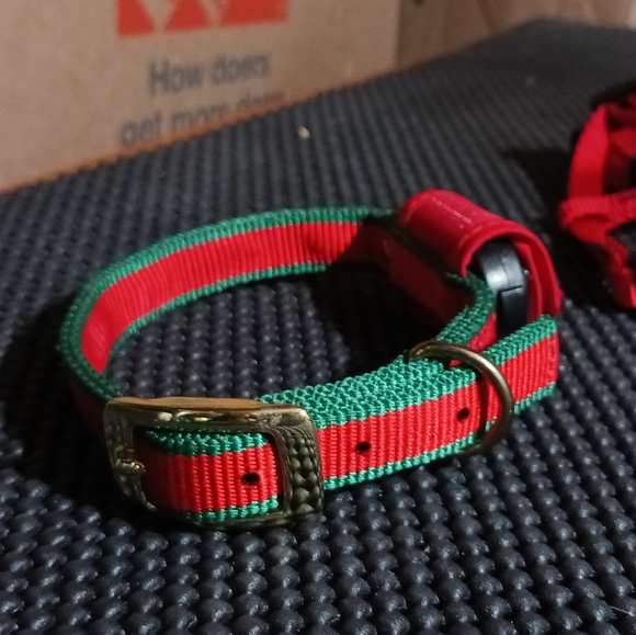 Christmas Dog Collar w/ Light Up Lights! Size: Small Dog - Picture 10 of 11